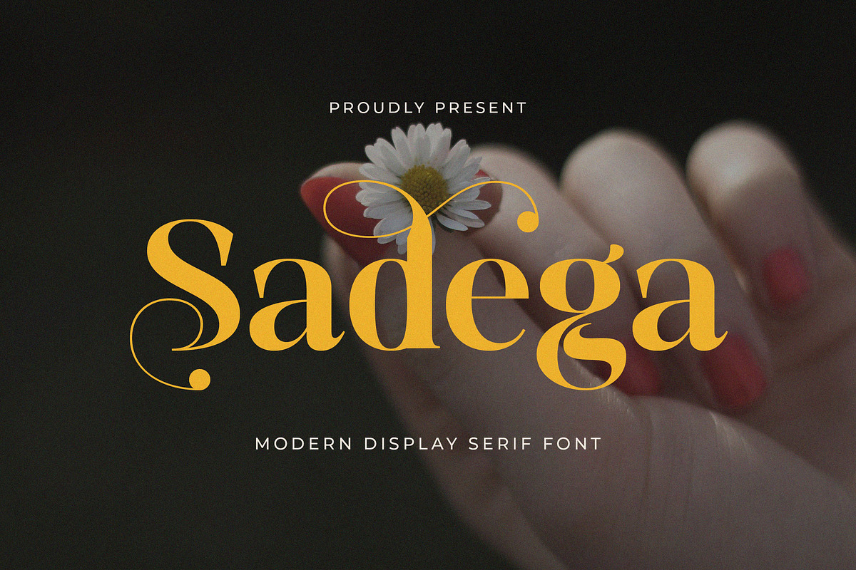 Sadega - Elegant Serif Font, a Serif Font by Jimoji (Photo 1 of 11)