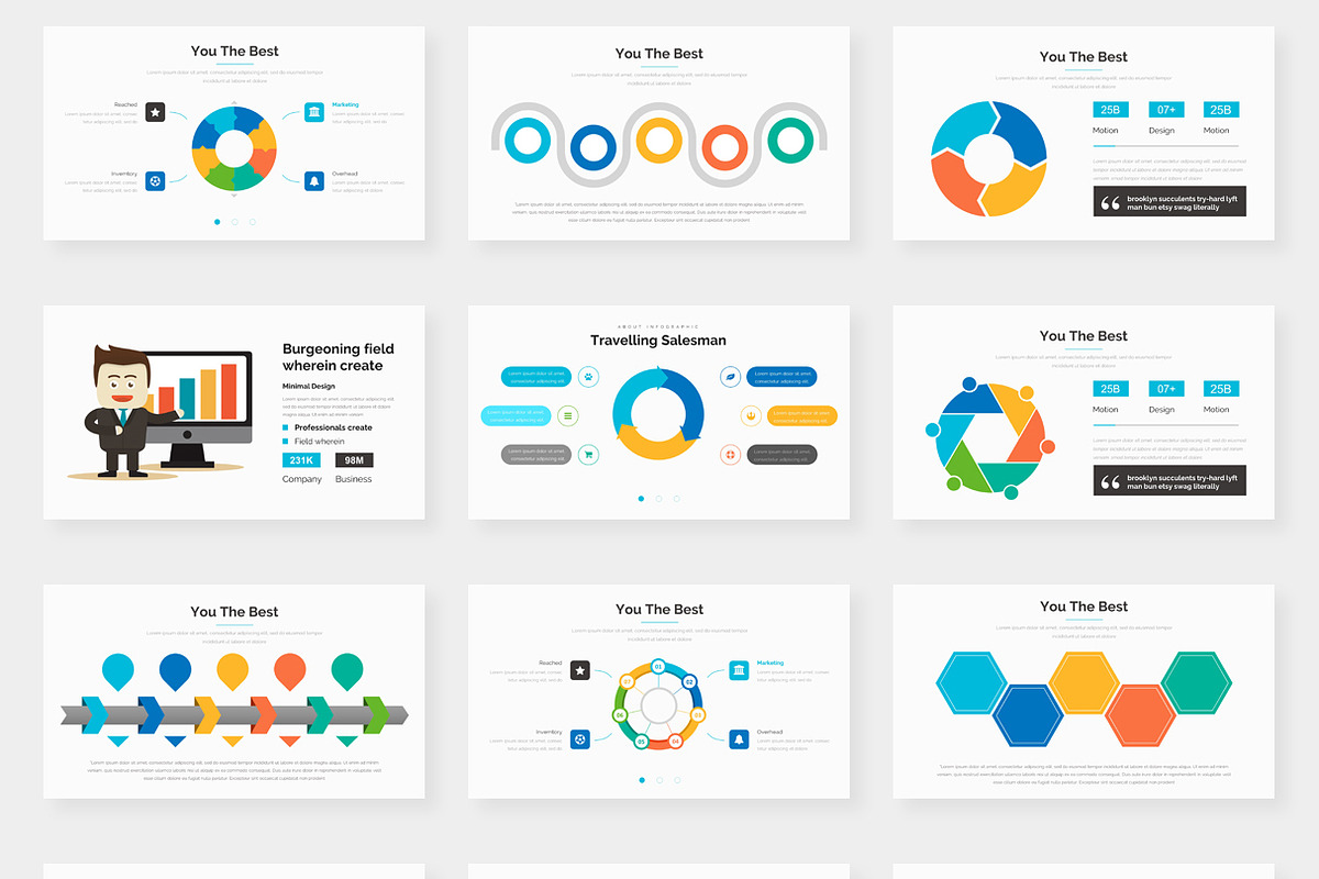Monthly Goals Pitch Deck Powerpoint, a Presentation Template by One Percent Studio (Photo 18 of 20)