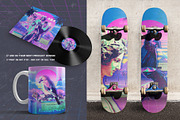 Vaporwave Retro PS Action, an Action Add-On by IndWorks Design (Thumbnail 7 of 10)