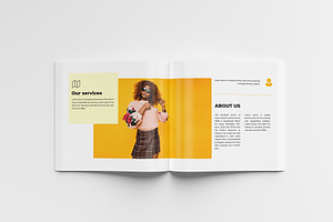 Square Magazine Mockup