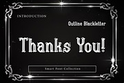 Outline Blackletter, a Font by Wow Magic (Thumbnail 3 of 3)