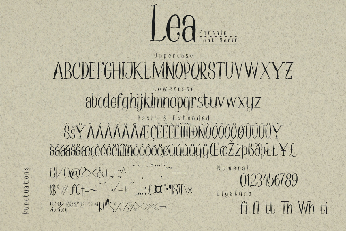 Lea Serif, a Serif Font by McJer.Studio (Photo 2 of 7)