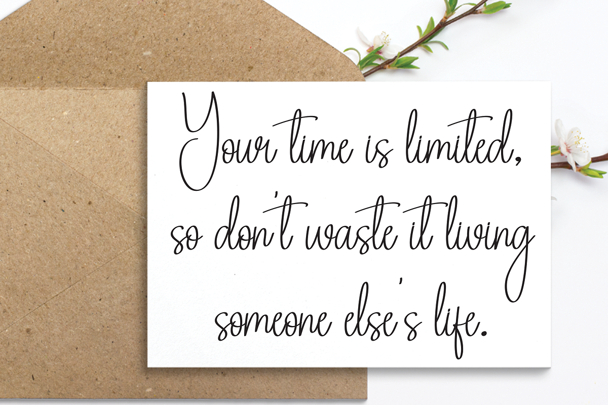 Angelina Signature | Script Font, a Handwritten Font by Scratchones (Photo 5 of 8)