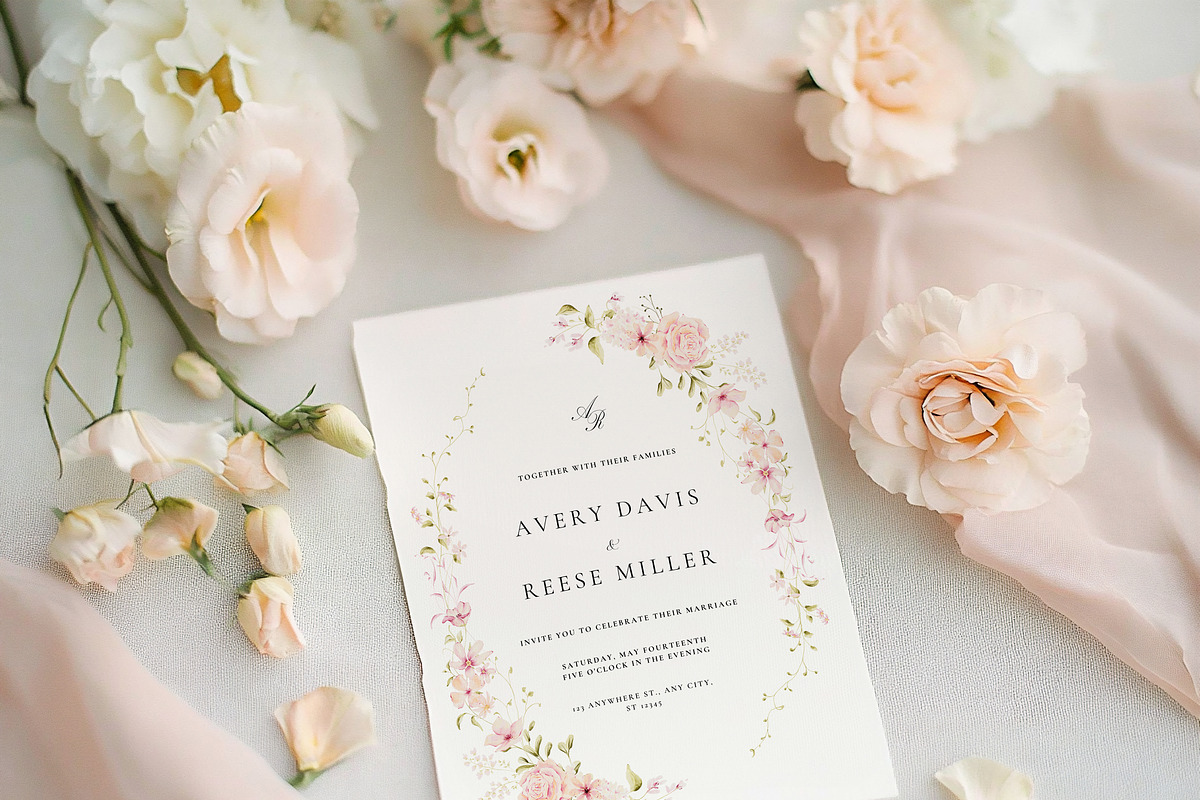 Delicate Pastel Watercolor Flowers, a Decorative Illustration by Altea Design Studio (Photo 2 of 26)