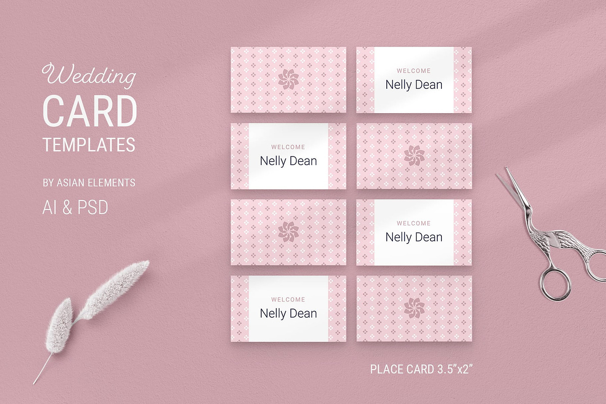 Navy & Pink Wedding Stationery, a Stationery Template by AsianElements (Photo 5 of 11)