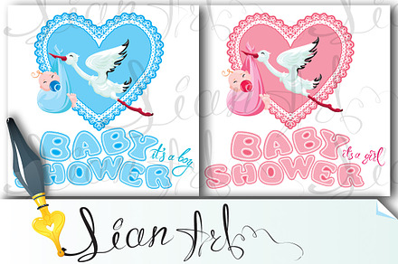 Baby shower, card, invitation