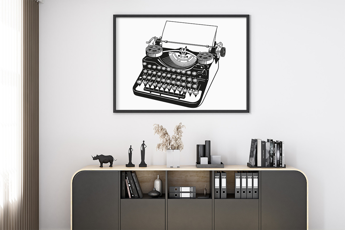 Vintage Typewriter SVG Cut Files., an Object Graphic by Doodle Cloud Studio (Photo 3 of 8)