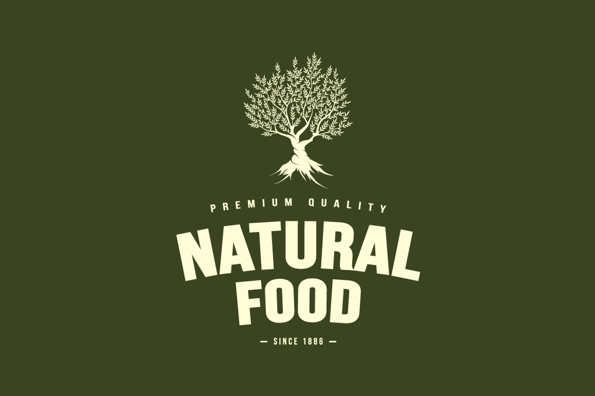 Organic natural food tree logo, a Food Illustration by provector (Photo 3 of 3)
