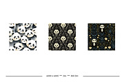 Panda Bear Retro Art Style Patterns, a Pattern Graphic by karenfoleyphoto (Thumbnail 9 of 10)