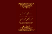 Royal Red Wedding Invitation, an Invitation Template by Weddinginvitation by Fati (Thumbnail 2 of 2)