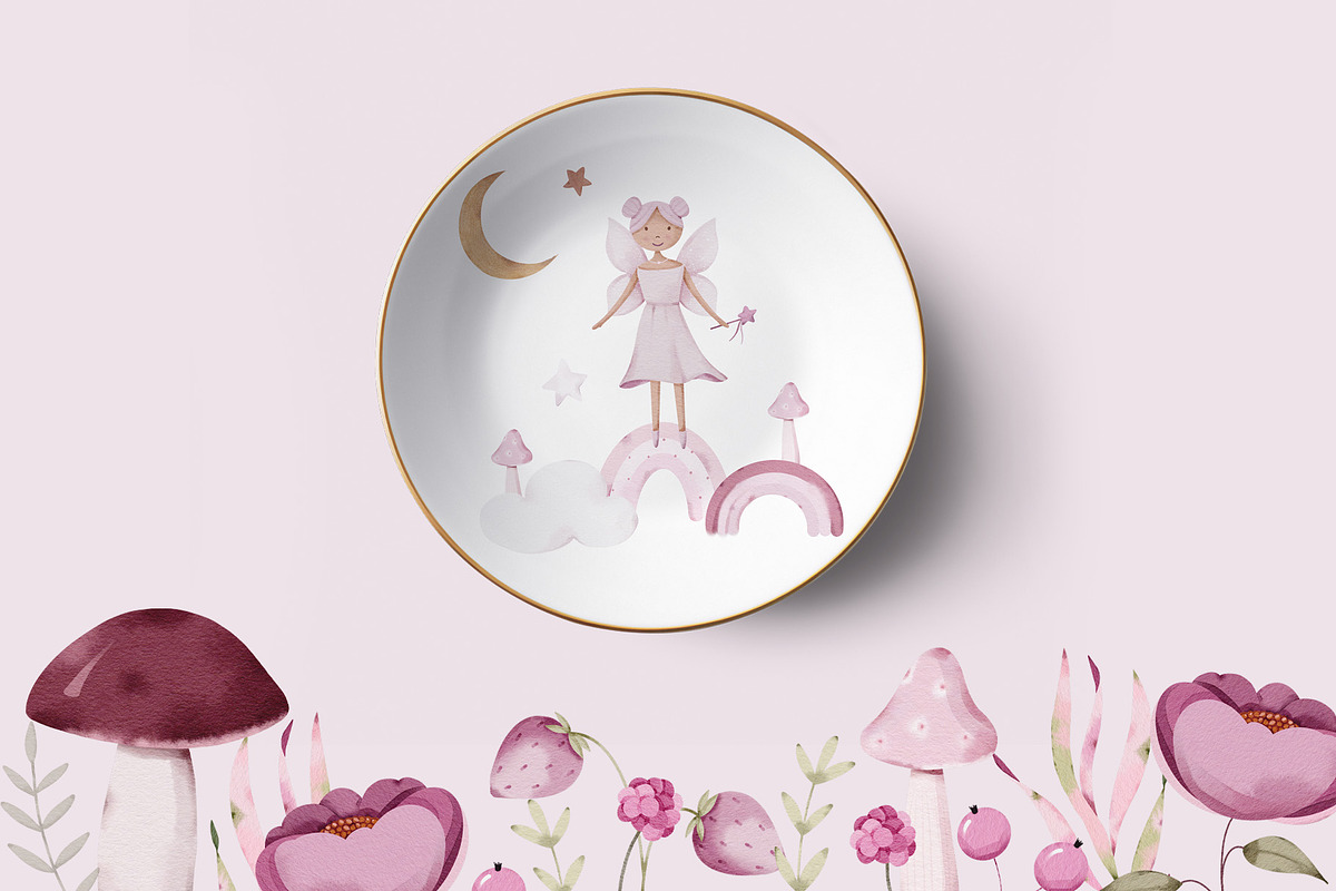 The pink world of baby girl set, an Illustration by nathalieclaire (Photo 11 of 16)