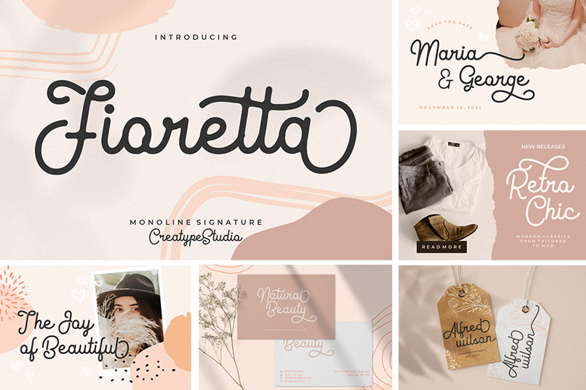 When Modern Meet Vintage Font Bundle, a Script Font by Creatype Studio (Photo 16 of 45)