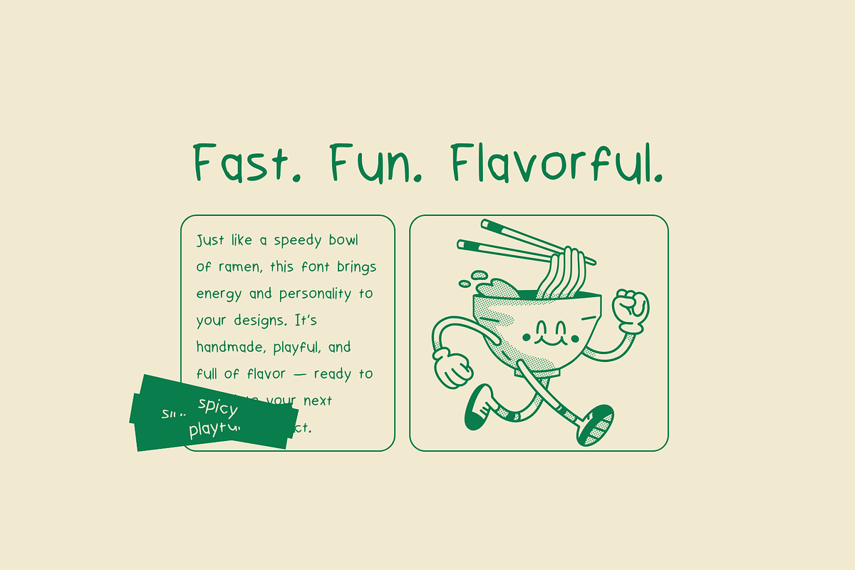 Foodie - Handwritten Font, a Handwritten Font by BiancaXavier (Photo 5 of 7)