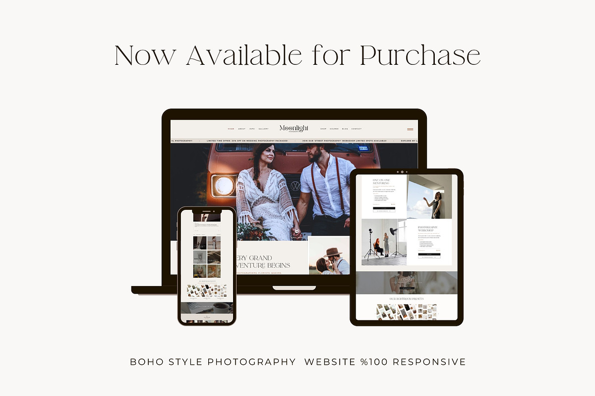 Wix Website Template - Photography, a Wix Template by Nes Design Co (Photo 17 of 19)