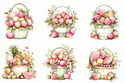 Whimsical Summer Fruit Basket Clipar, an Illustration by Designworld (Thumbnail 2 of 8)