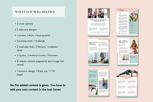 Fitness Course Creator Bundle/ Canva