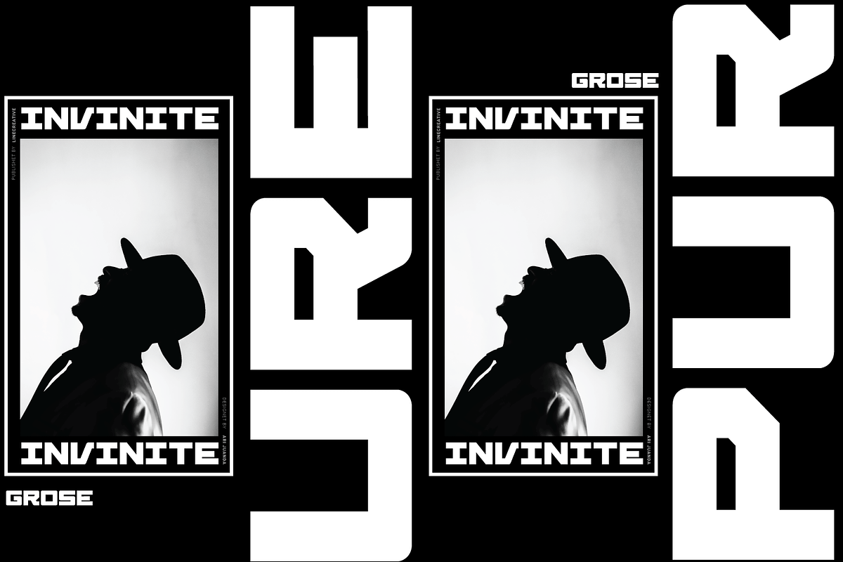 Grose - Futuristic Font, a Sans Serif Font by Linecreative (Photo 3 of 9)