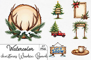 christmas Wooden Board Sublimation, an Illustration by CrexoraLab (Thumbnail 2 of 5)