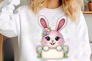 Yarn Crochet Easter Bunny PNG, an Illustration by SinaCreation (Thumbnail 2 of 7)