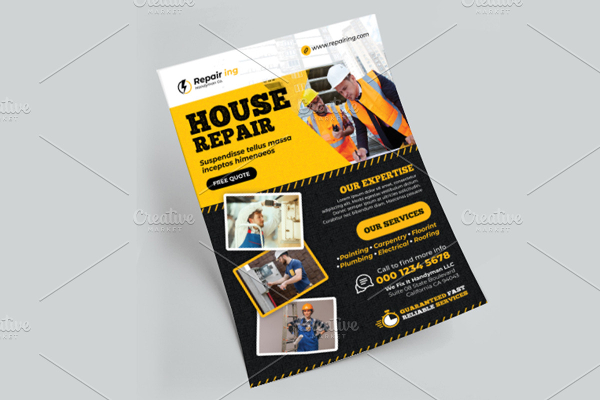 House Repair Flyer Template Bundle, a Flyer Template by Artonix (Photo 3 of 5)