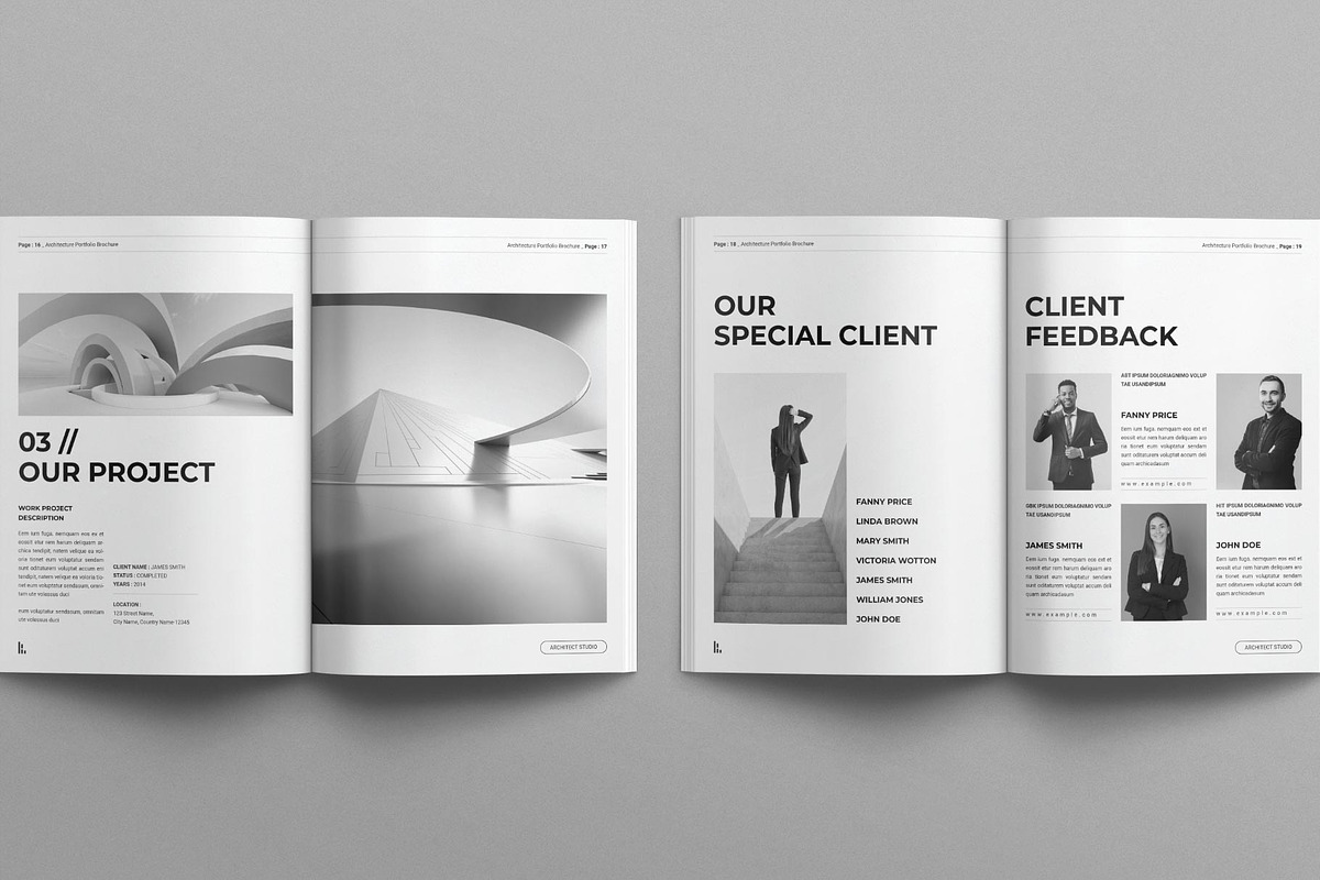 Architecture Portfolio Brochure, a Brochure Template by MassiveCreator (Photo 7 of 8)