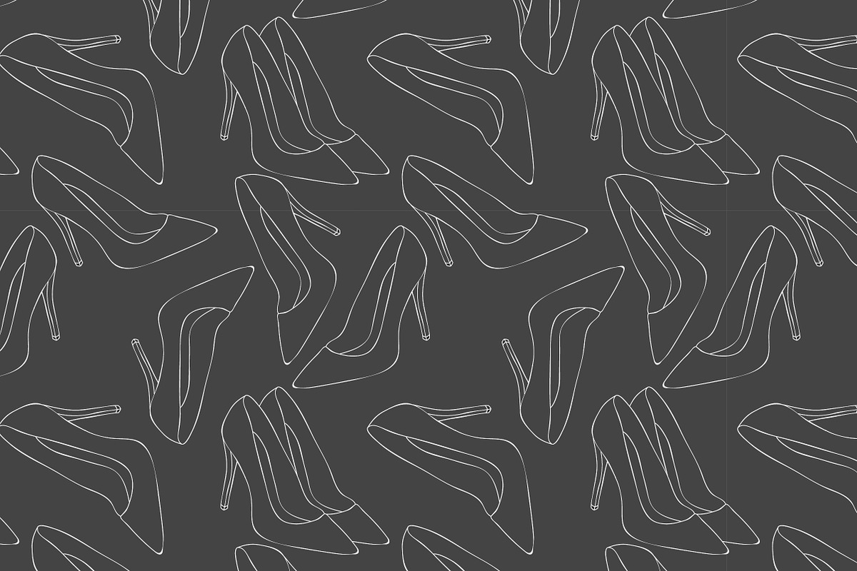 Women high heel shoes patterns., a Pattern Graphic by Little A (Aigul) (Photo 4 of 4)