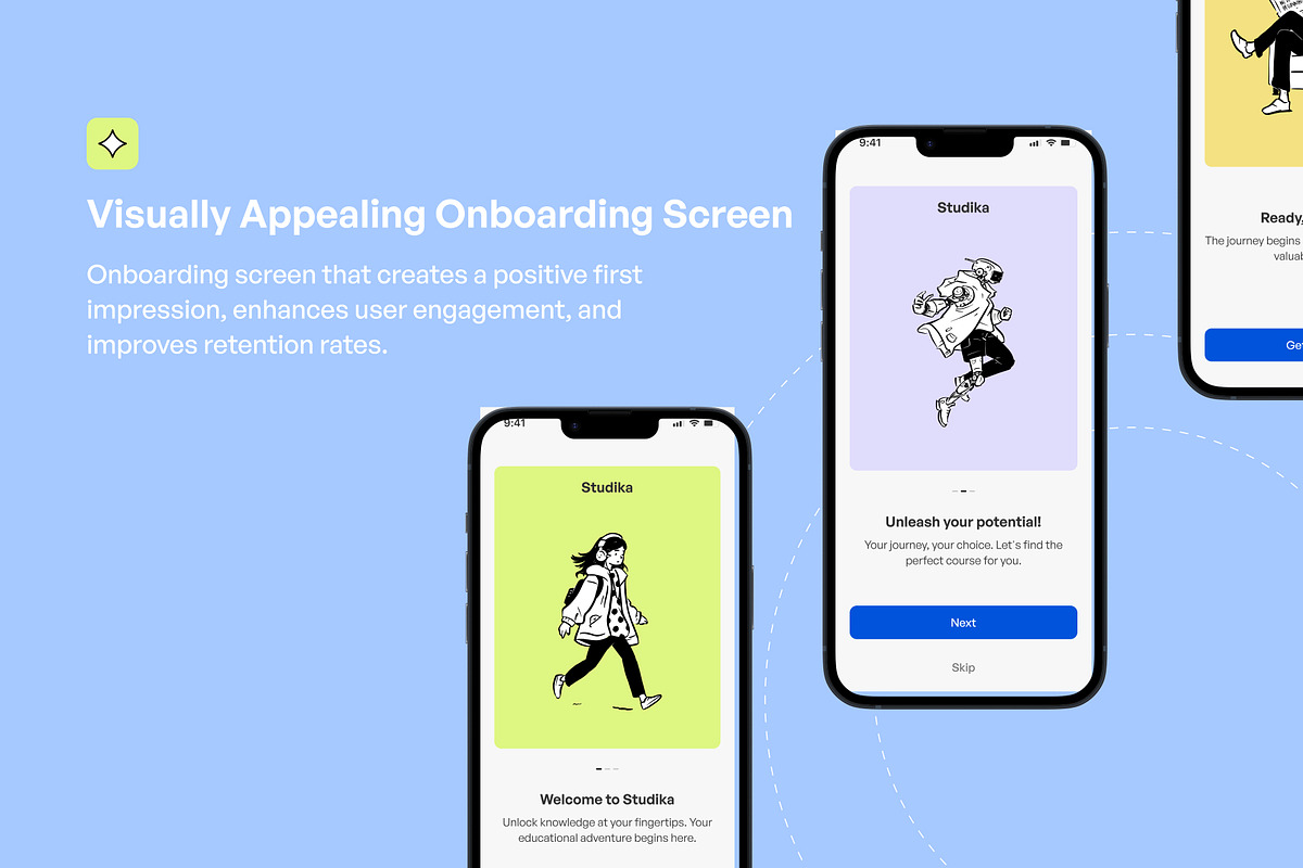 Studika - Education App UI KIT, an UI Kit Template by restiyathena (Photo 2 of 6)