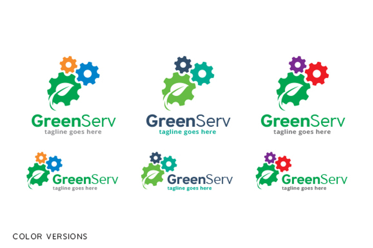 Green Service Logo Template, a Branding & Logo Template by gunaonedesign