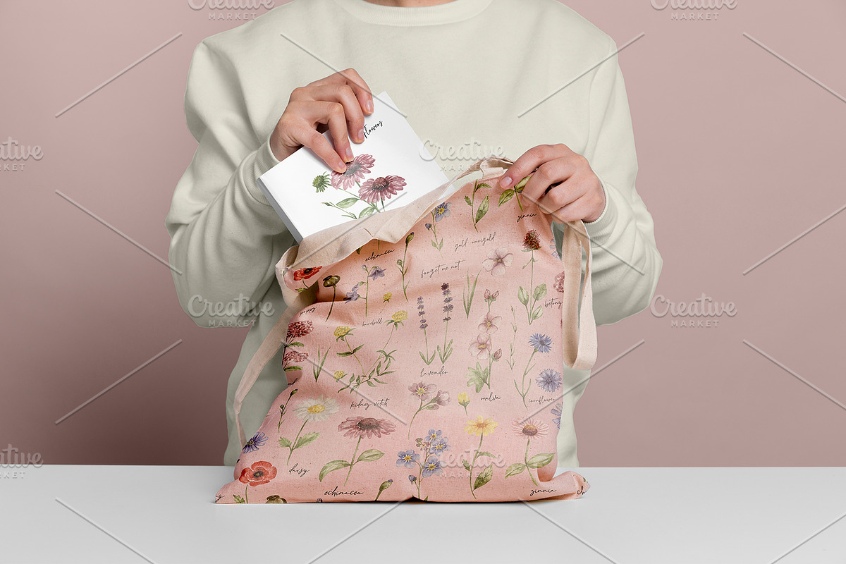 Watercolor Field Flowers Collection, a Decorative Illustration by MayaNavits (Photo 14 of 16)
