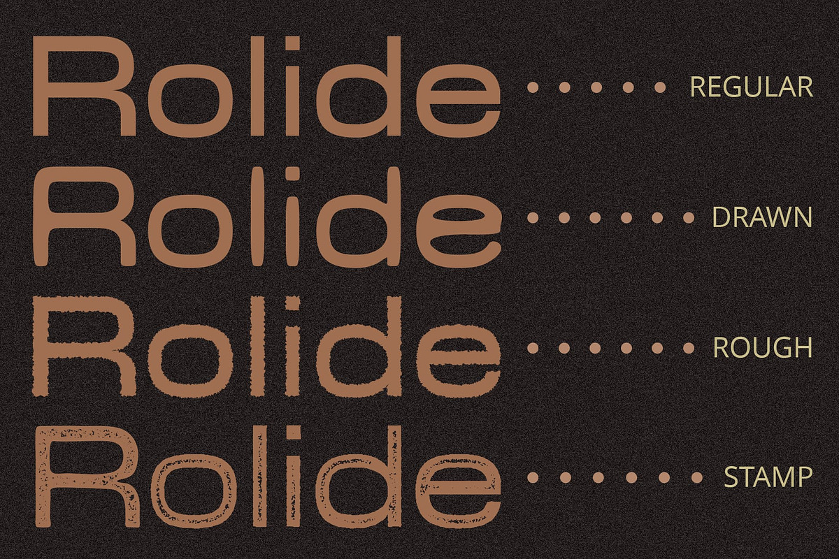 Rolide Vintage, a Sans Serif Font by Craft Supply Co. (Photo 4 of 8)