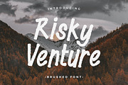 Risky Venture - Brushed Font, a Font by Typefactoryco (Thumbnail 1 of 9)