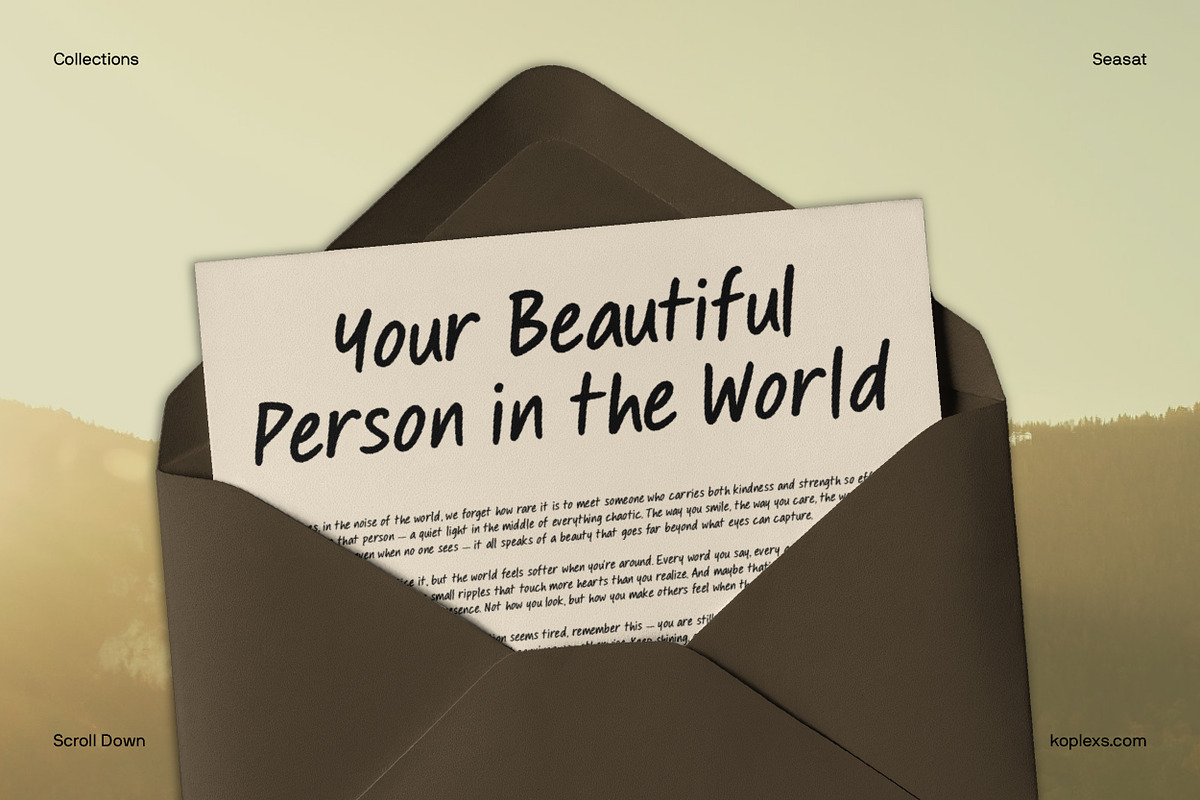 Seasat Font Hand Drawn Style, a Handwritten Font by Koplexs Studio (Photo 8 of 10)