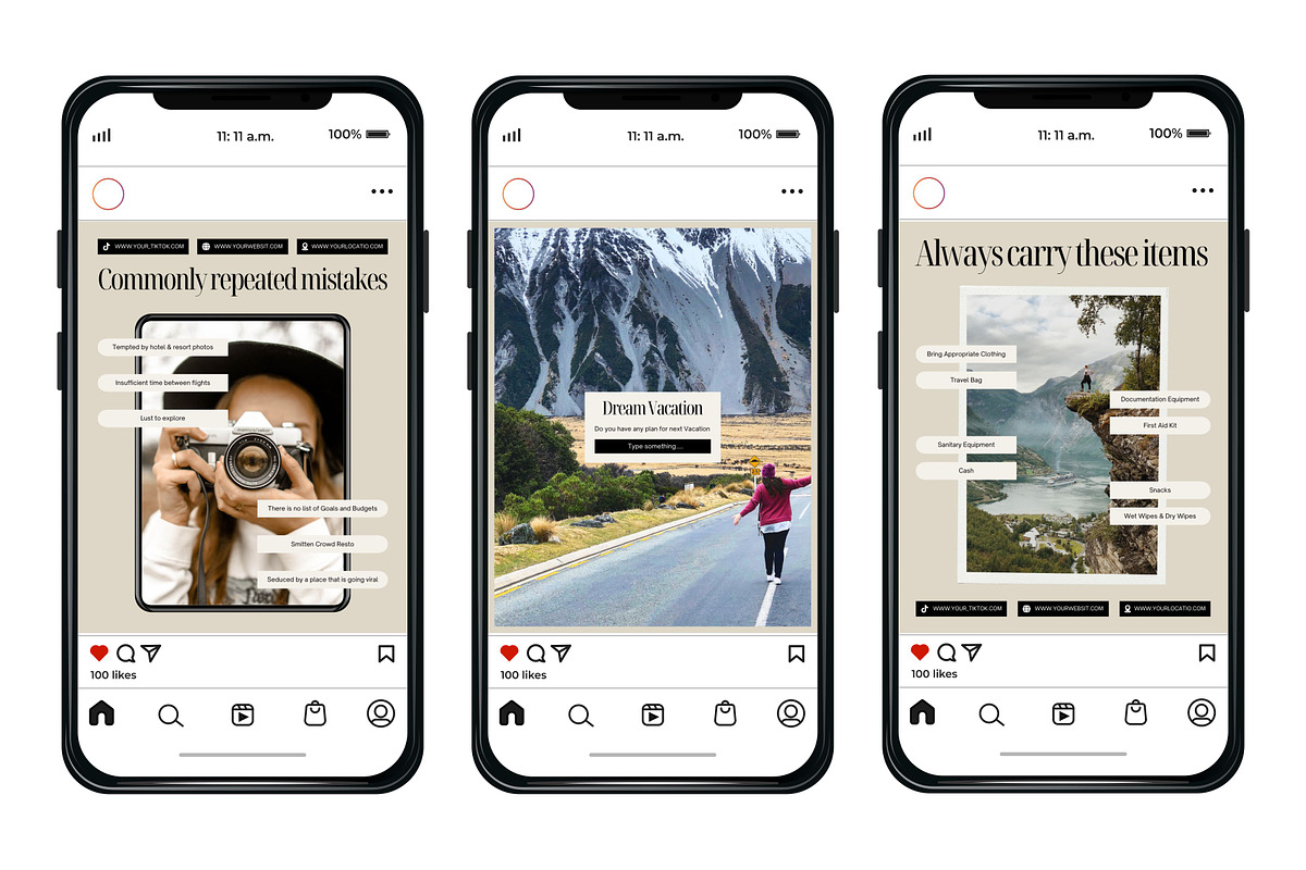 Travel Beige Template, a Social Media Template by Kalubuak (Photo 6 of 10)