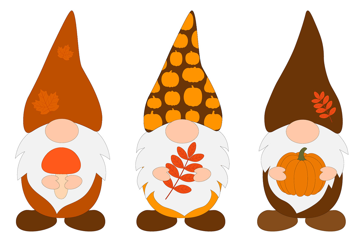 Fall Gnomes. Thanksgiving Gnomes SVG, a Food Illustration by IrinaShishkova (Photo 5 of 6)