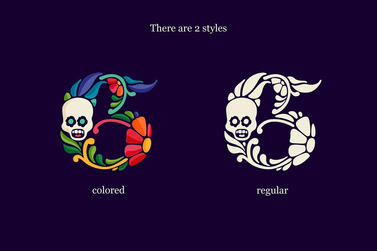 Mexican Pattern Colored font, a Symbol Font by kaer_shop (Photo 3 of 14)