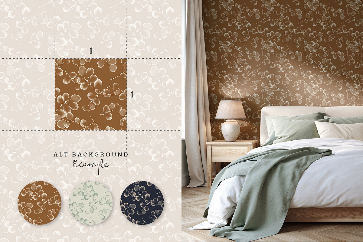 Dreamy floral seamless pattern set, a Pattern Graphic by Momosama Studio (Photo 4 of 5)