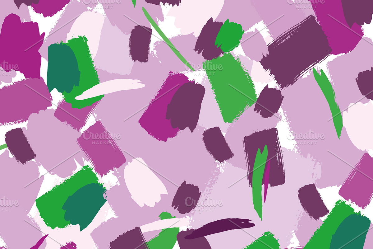 Seamless pattern with brush, a Pattern Graphic by Olgaart (Photo 4 of 4)