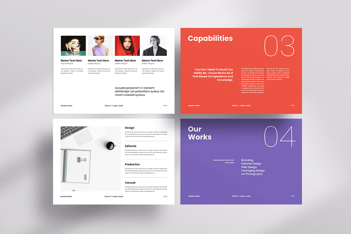 Graphic Design Portfolio Template, a Brochure Template by ArtisanaAura (Photo 6 of 14)