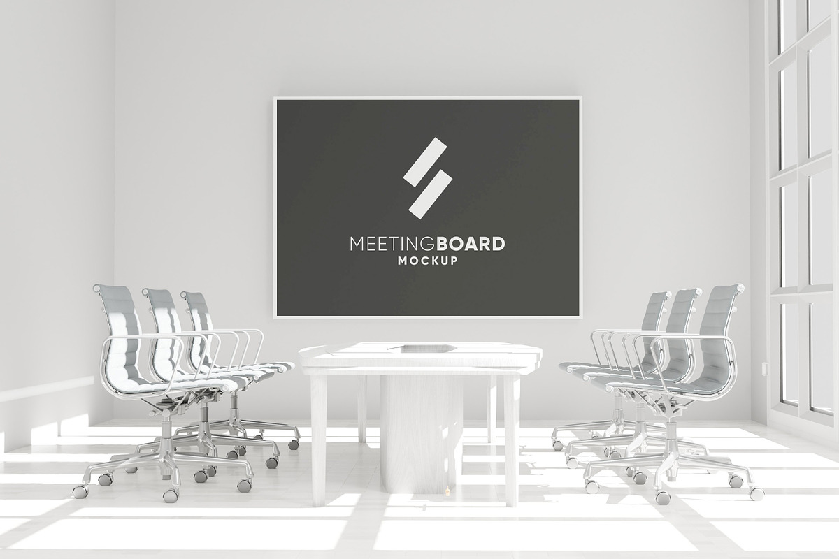 Meeting Board Mockup, a Product Mockup by Glyphminds Studios