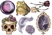 Dark Witch PNG Clipart, a Decorative Illustration by Lenninator Digital (Thumbnail 7 of 10)