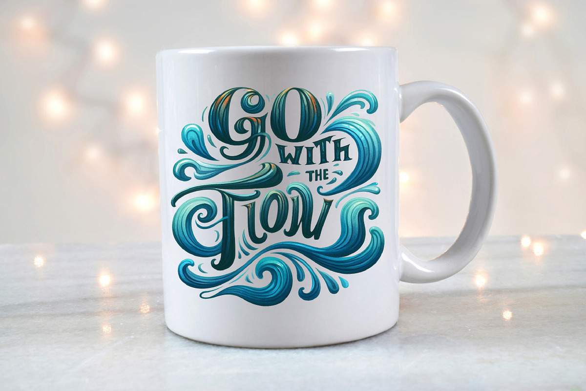 River & Lake Quotes Sublimation Bund, an Illustration by Designworld (Photo 8 of 10)
