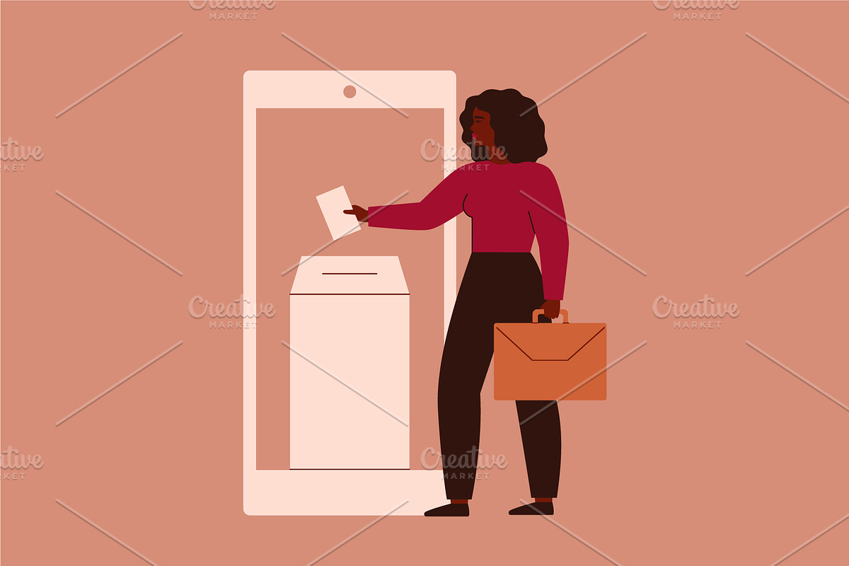 Different Women Vote, a Person Illustration by Mary Long (Photo 6 of 6)