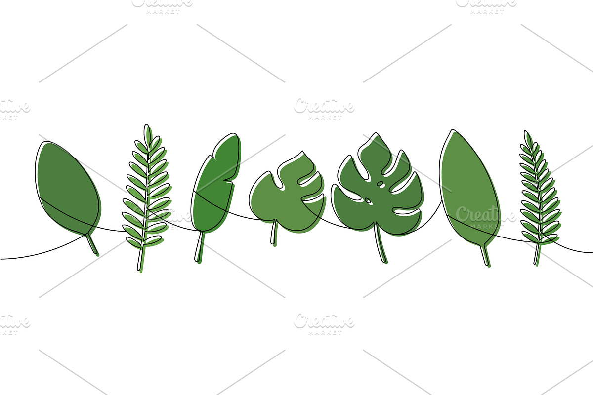 Minimalist green-filled line drawing, an Illustration by GraphiShop