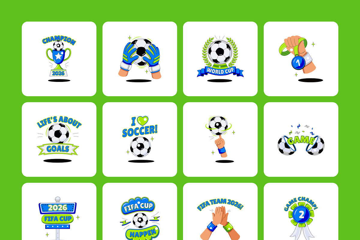 130 Football World Cup Celebration, a Sport Illustration by Creative Stall (Photo 10 of 10)