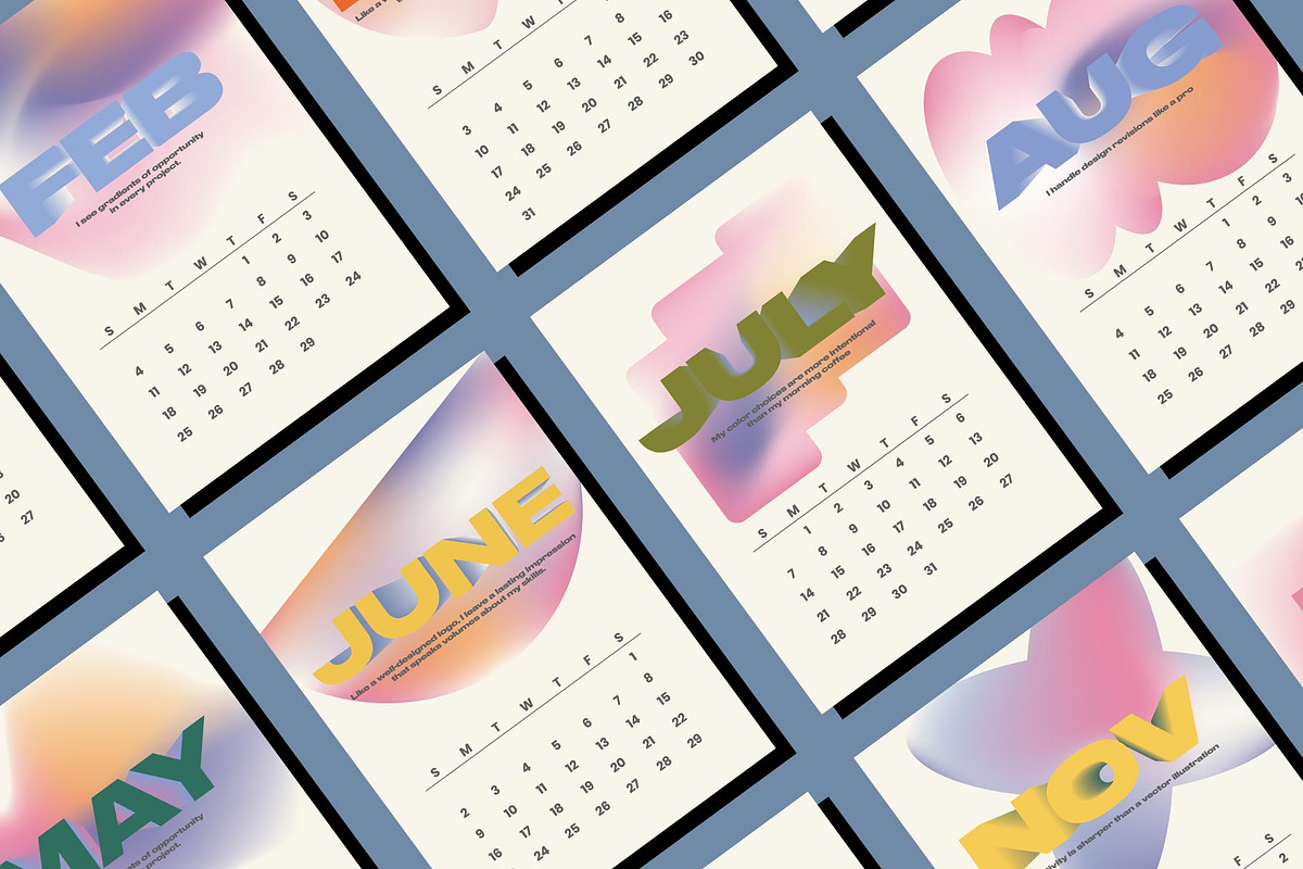 2024 Calendar | FRODE, a Stationery Template by Two Sleepy Heads Studio (Photo 2 of 4)