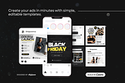 Fitness Static Ad Templates Canva, a Social Media Template by DigiPax (Thumbnail 4 of 11)