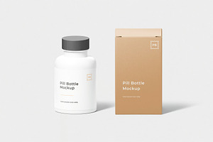 Pill Bottle Mockup