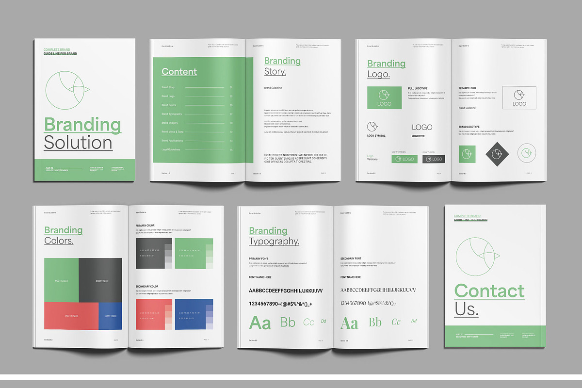 Brand Guideline Template, a Brochure Template by ClickPaint_Studio (Photo 1 of 5)