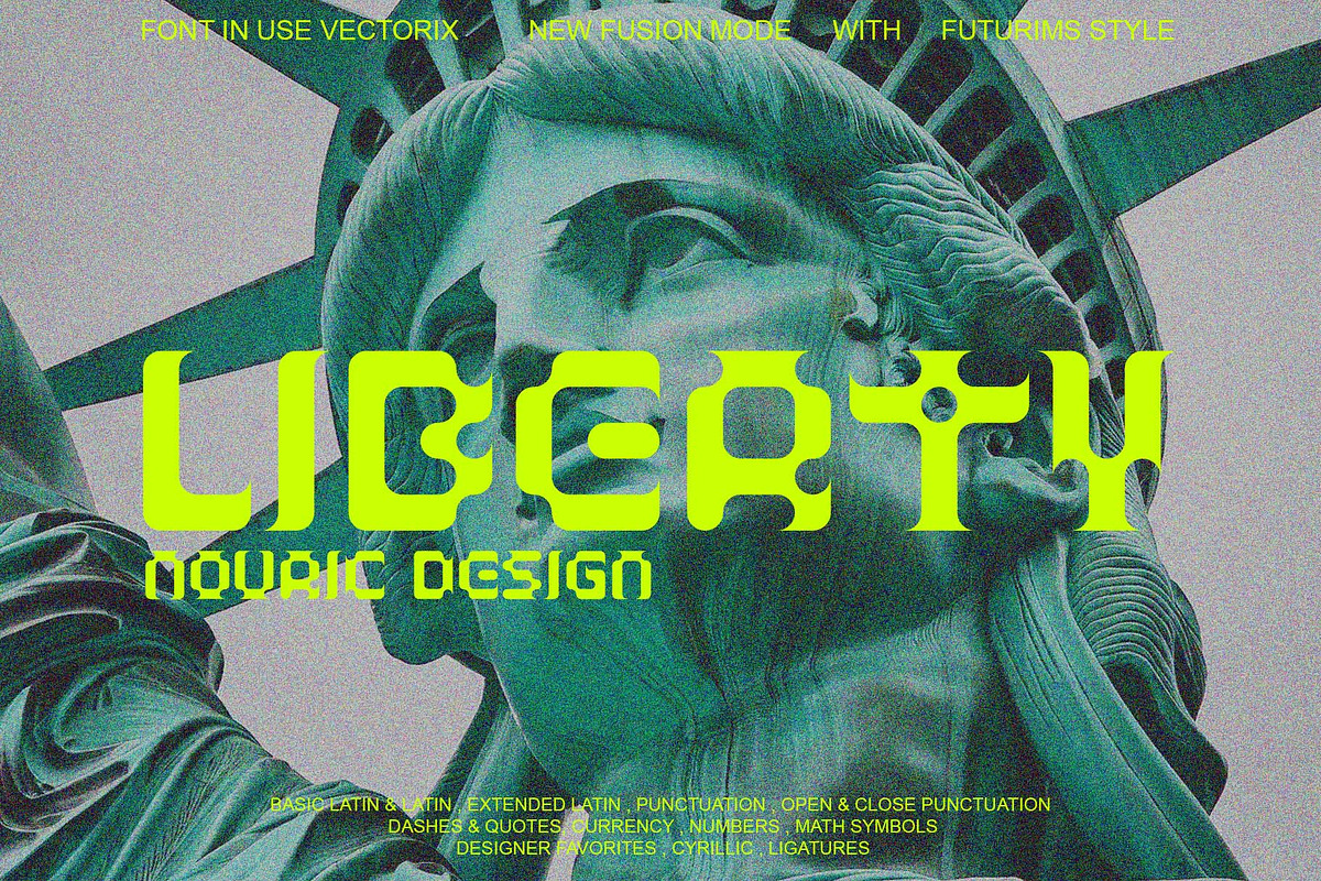 ND Vectorix Futurism Typeface, a Blackletter Font by Nouric Design (Photo 1 of 6)