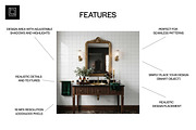Dark Maximalist Wallpaper Mockup, a Household Mockup by 1001 mockups (Thumbnail 2 of 10)